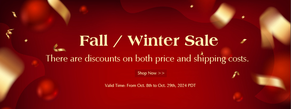 Fall/Winter Sale There are discounts on both price and shipping costs.